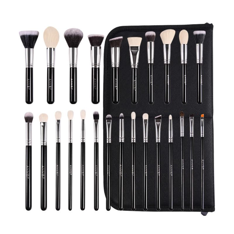 25-Piece Makeup Brush Set Professional Makeup Brushes Premium Quality Cosmetic Brushes Eyeshadow Blending Brush Highlighter Brush Blush Brush Concealer Brush Detail Brush (B)