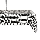 DII Ikat Outdoor Tabletop Collection Resistente al Agua, Color Negro