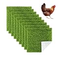 9 Pack Chicken Nesting Pads Reusable Nesting Box Liners Pads Washable Chicken Coop Laying Mats for Chicken Eggs Rabbit Hutch Durable TPU Material (13*13)