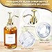 Coffee Syrup Dispenser for Coffee Bar, Coffee Syrup Pump Dispenser, Glass Syrup Bottle with Upgraded Pump, 2 Pack 16.9 oz 500 ml Syrup Dispensers, Contains 36 Labels, Bottle Brush, Funnel, Bamboo Tray