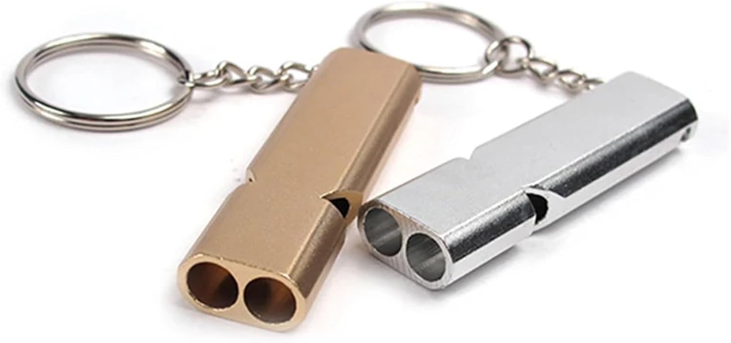 Safety Whistle 50 PCS Portable Aluminum Safety Whistle for Outdoor Hiking Camping