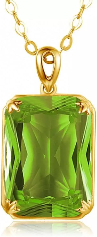Collier péridot 18K et jade émeraude, le cadeau de joaillerie parfait pour une femme