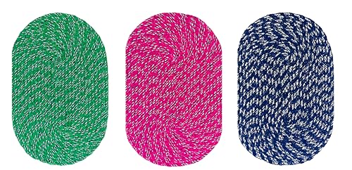 Image of Cotton Doormat for Kitchen|Handmade Cotton Doormat | Quick Dry, Washable Door Mat for Home, Bathroom & Bedroom (33X53 CM)(Pink-B-G)