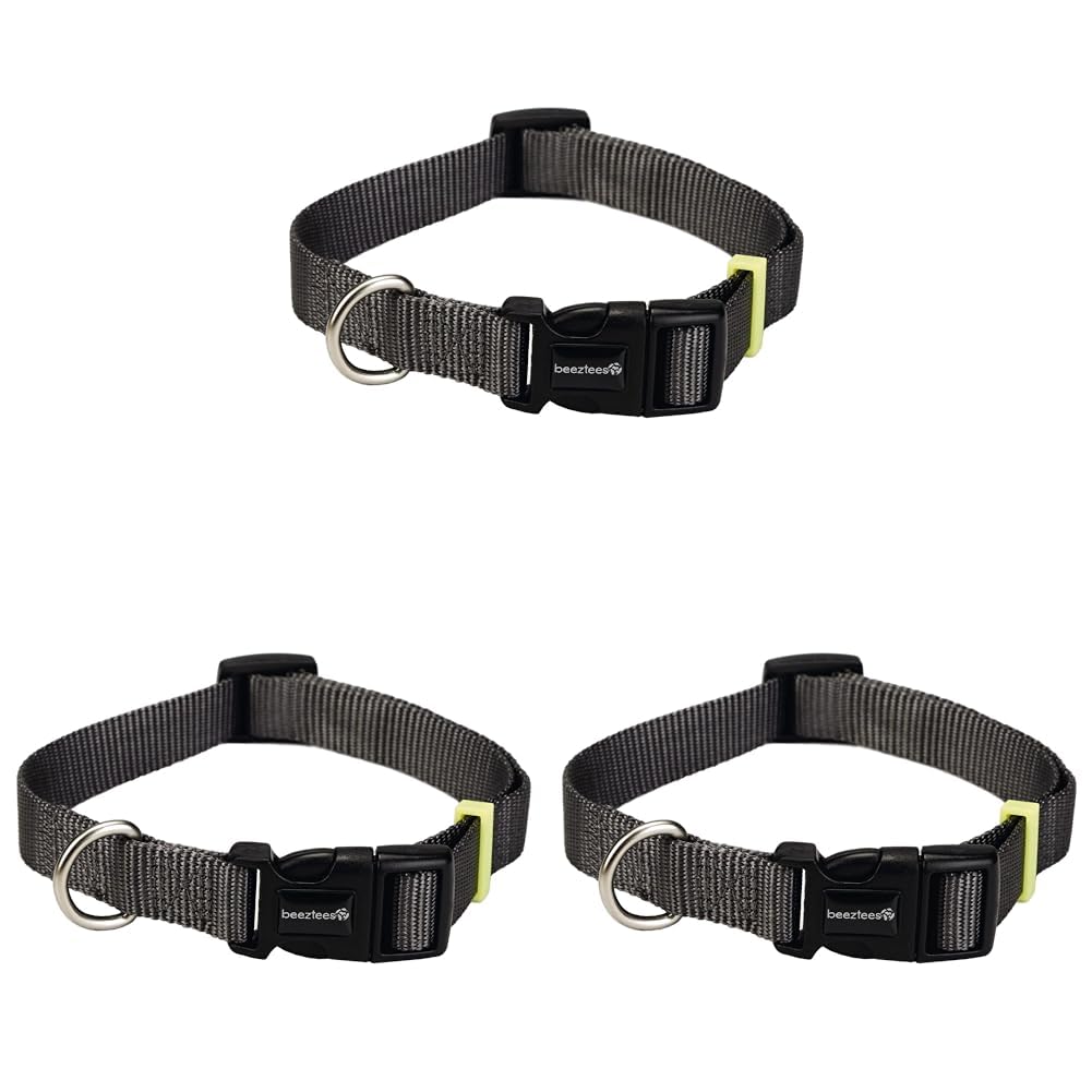 Beeztees Köpek Boyun Tasması, Antrasit, 20-30cm (3 paketi)