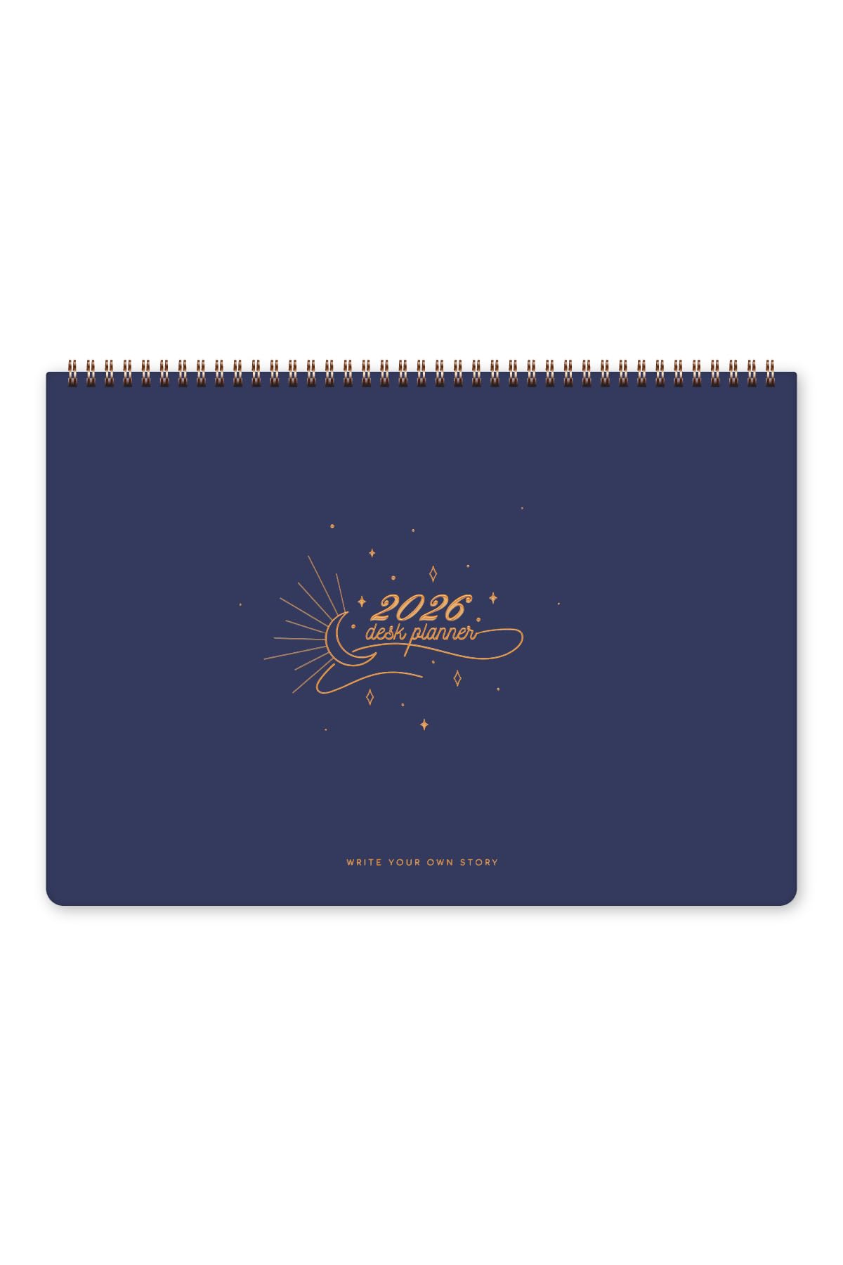 2026 Haftalık Spiralli Masaüstü Planlayıcı 24x34 cm - Desk Planner Lacivert