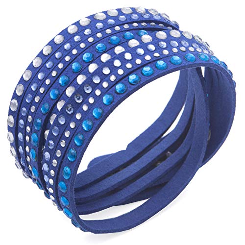 50% Off Barzel Leather Crystal Wrap Bracelets - $4.87