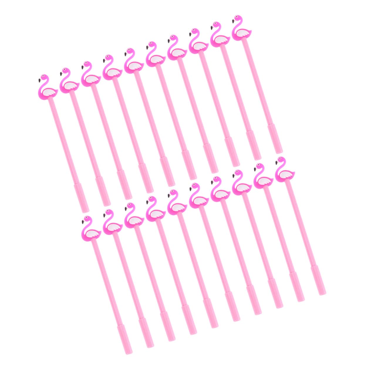 Housoutil 60 Pièces Stylo Gel Flamingo pour Garçon Fille Fournitures Scolaires et Design Animé pour École et