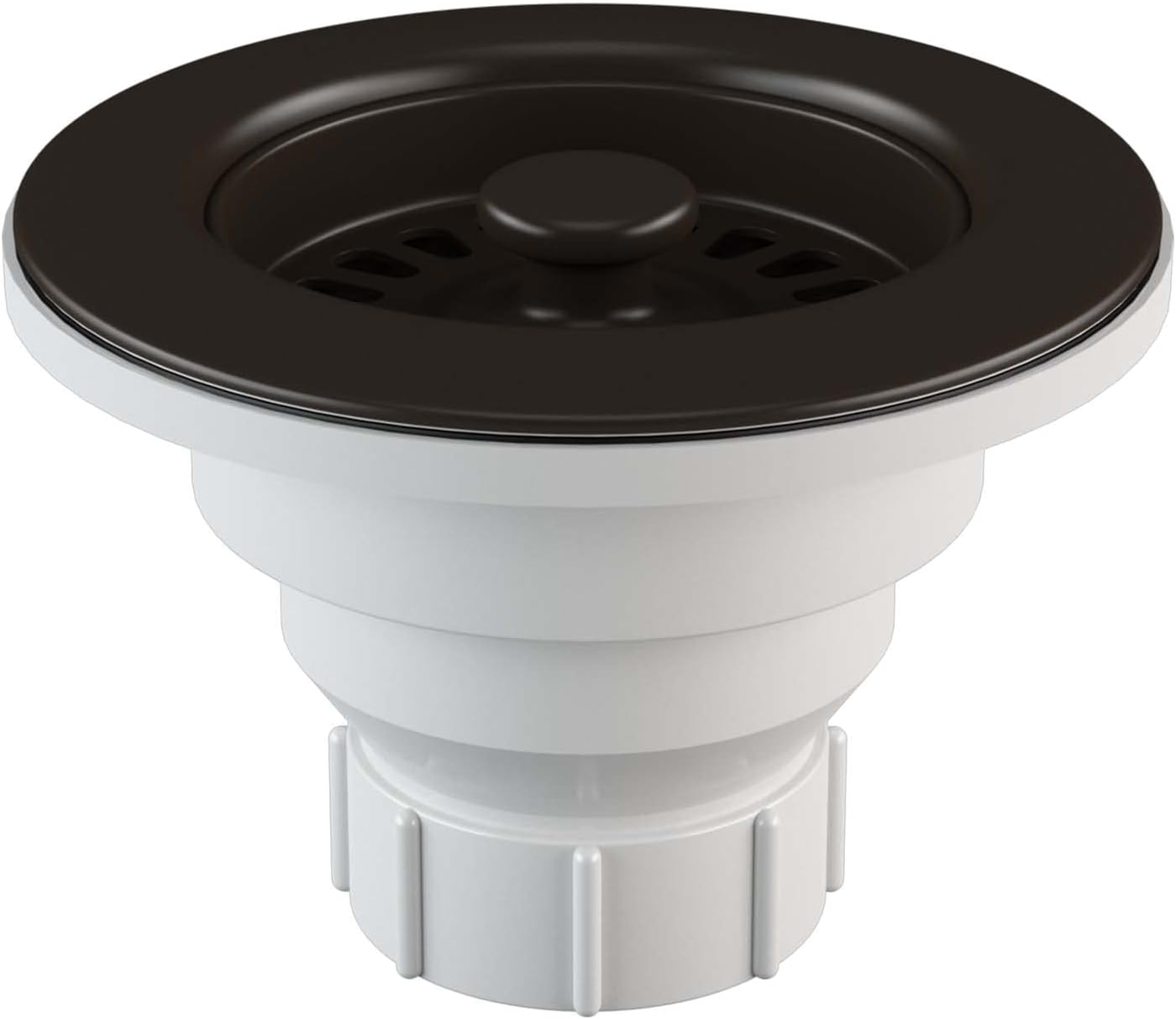 Lexicon Quartz Kitchen Sink Strainer with Decorative Mocha Finish, Fits 3.5 Inch Drain Hole LG-SB-M