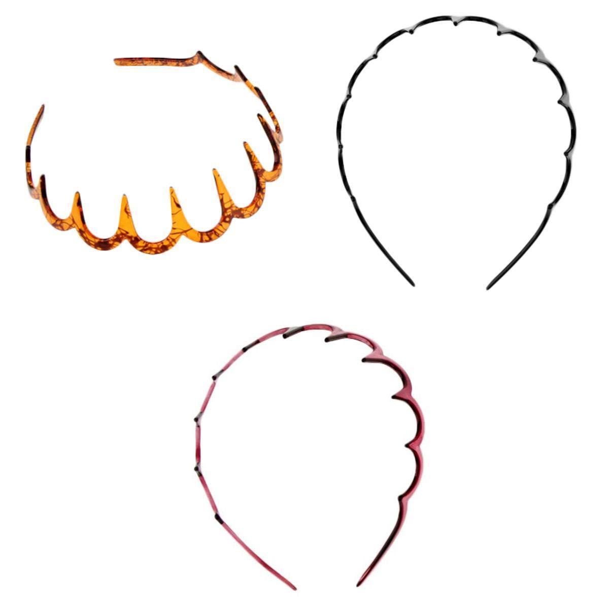 3x Fashion Women's Girls Ladies Zig Zag Hair Band Comb Hoop with Deep Teeth-image-16