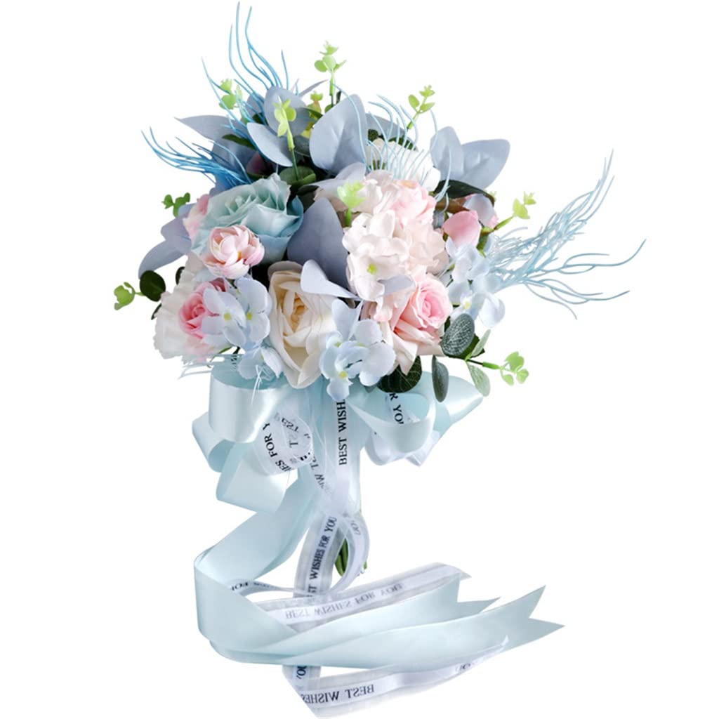 Fleurs de soie bouquet de main de mariée JFDBGU décoration de mariage fleurs artificielles
