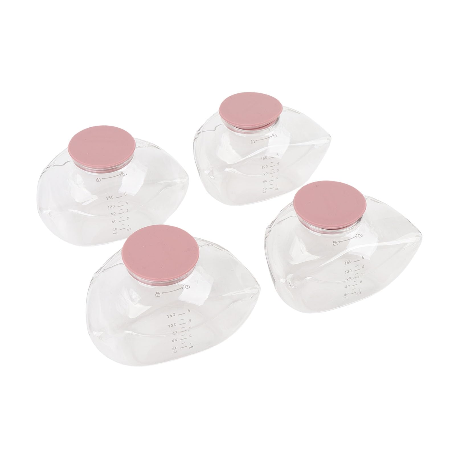 4 Stück Muttermilch-Auffangbecher für tragbare Milchpumpe M9, Milchauffangbecher, Stillzubehör, 150 ml