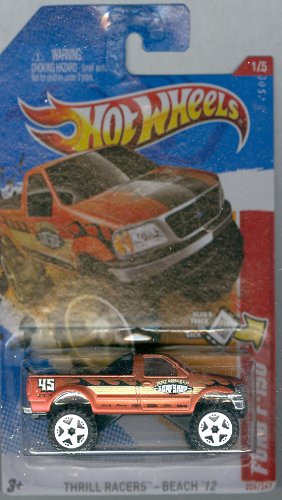 Hot Wheels 2012-206 Thrill Racers - Beach 12 Ford F-150 Pickup BRONZE 1:64 Scale on Scan and Track Card Hot Wheels 2012-206 Thrill Racers - Beach 12 Ford F-150 Pickup BRONZE 1:64 Scale on Scan and Track Card