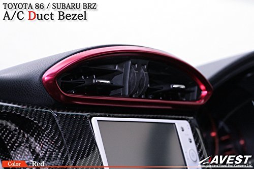 Toyota 86 (ZN6) Subaru BRZ (ZC6) Air Conditioner Duct Bezel Red