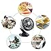 Stroller Fan Clip on Fan Rechargeable Battery Operated Fan - Powerful Airflow Low Noise - SWZA Portable Clip Fan for Baby Stroller Travel Hiking Camping