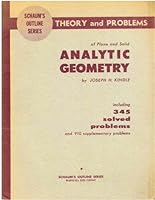 Analytic Geometry (Schaum's Outline) 0070345759 Book Cover