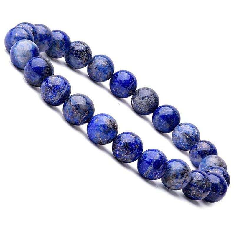 Lapis Lazuli véritable : bracelet de perles en pierres naturelles de qualité premium