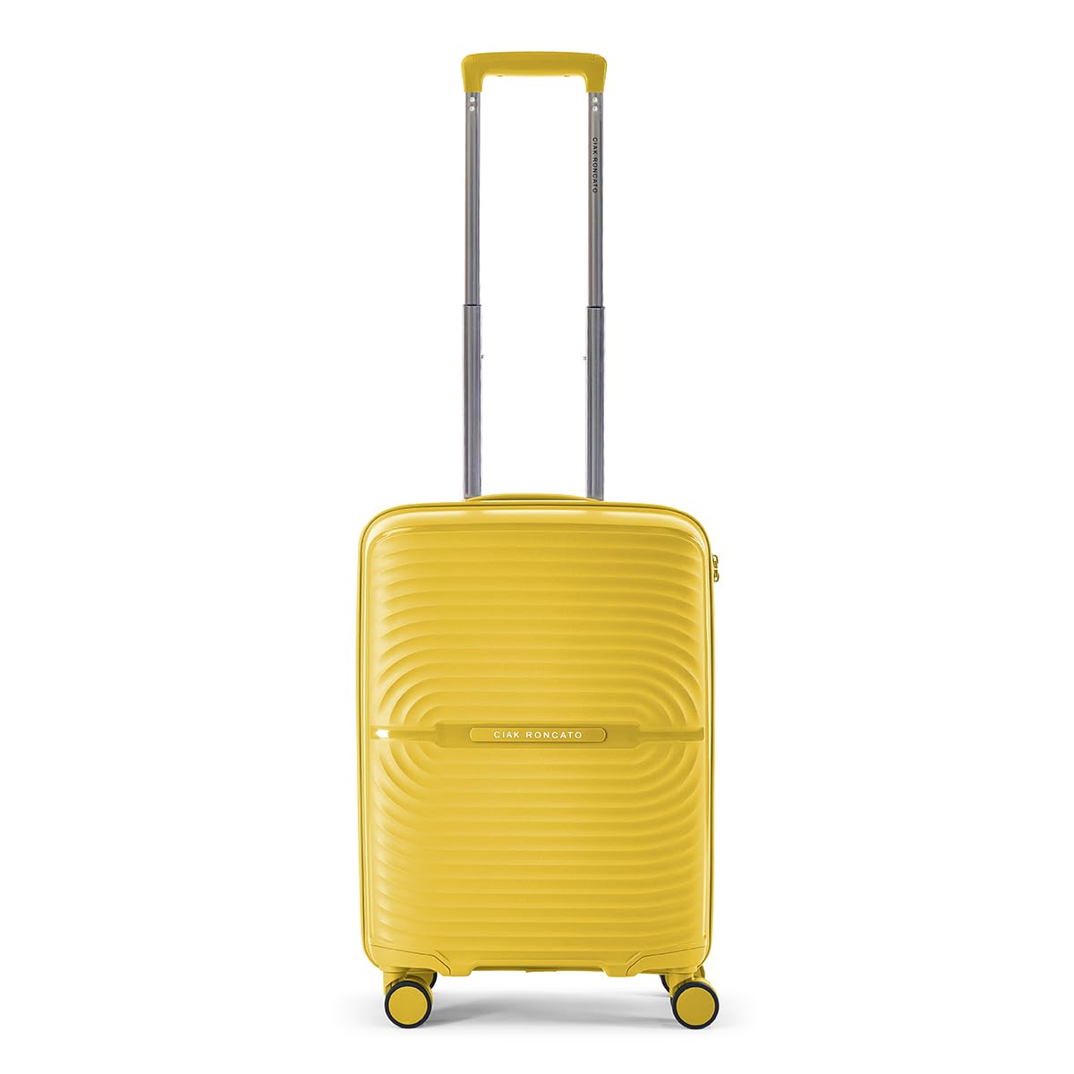 Ciak Roncato Valigia Rigida Cabina Cosmo Giallo – Trolley Polipropilene 55 cm con Chiusura TSA e Ruote Doppie – Bagaglio a Mano Aereo