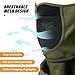 SAITAG Balaclava Ski Mask Warm Face Mask for Cold Weather Winter Skiing Snowboarding Motorcycling Ice Fishing Men (Army Green)