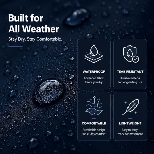 Image of Lymio Raincoat for Men | Waterproof Rain Suit with Hood | Thick Polyester, Leak Proof, Top & Pant Set | Windproof Men's Rain Coat for Bike Riding, Outdoor & Travel (Raincoat group-4)