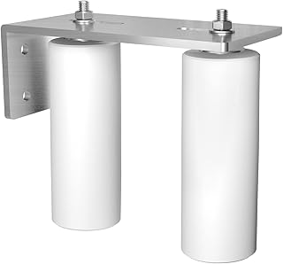Stainless Steel Slide Gate Roller Guide 6"Sliding Gate Nylon Roller with L-Shape Bracket and Adjustable Bolts Slide Gate,Sliding Gate Hardware