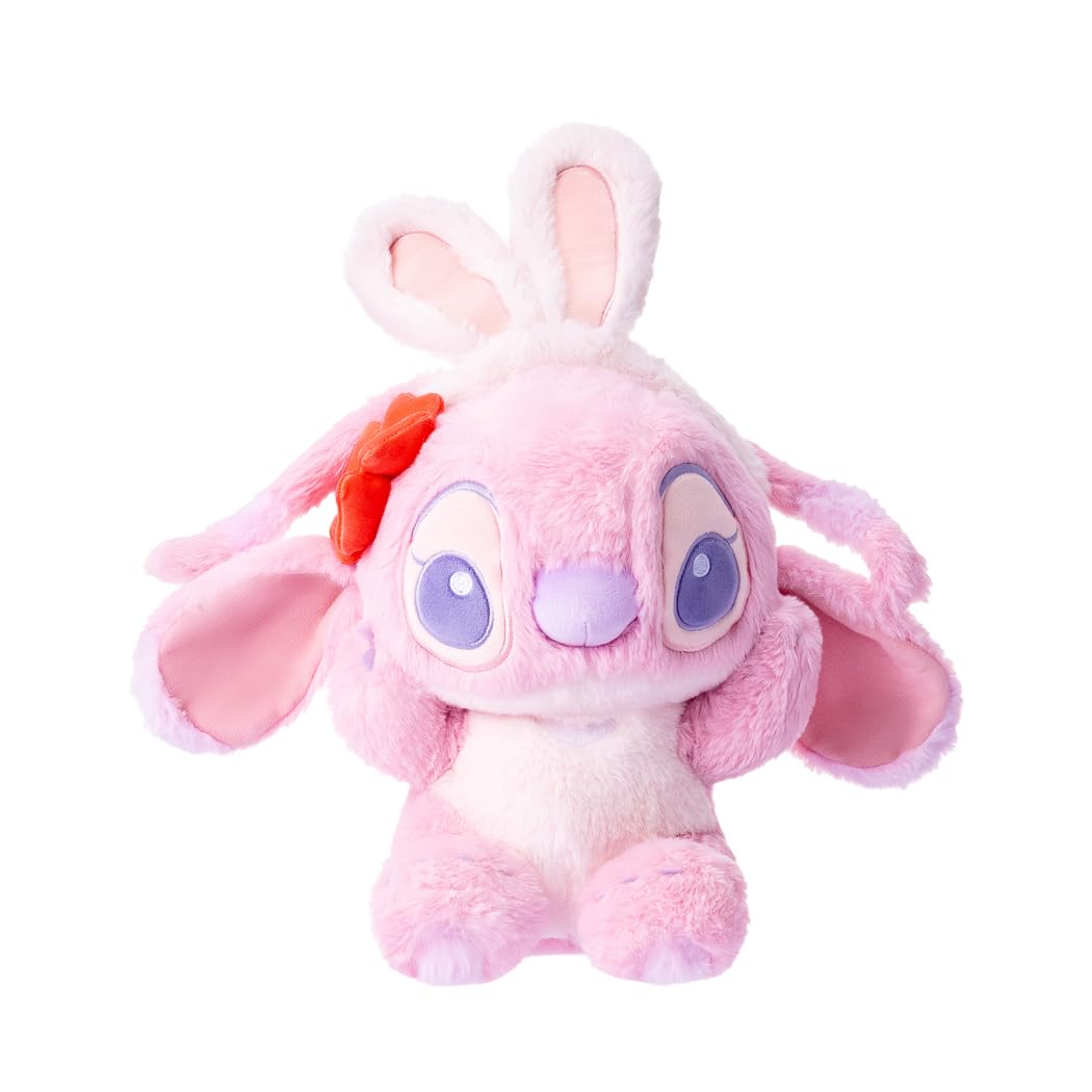 MINISO Collection 11in. Costume-Changing Bunny Plush Toy (Angel) - Stitch Spreads His Wings!