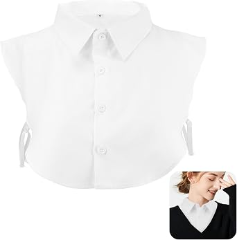 3 Sizes L M S - Fake, Faux & Detachable Collars for Women & Men - Half & Dickey Shirts