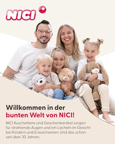 NICI Kuscheltier Otter Oda mit Fisch 25cm - grau - Stofftier aus weichem Plüsch, niedliches Plüschtier zum Kuscheln und Spielen, für Kinder & Erwachsene, tolle Geschenkidee - 62648