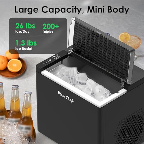 Máquina Fabricadora de Hielo Compacta de 26 lbs miniatura 3