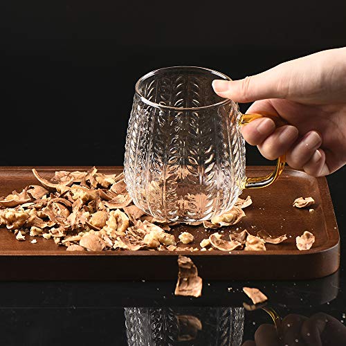 Warm Crystal, 15 Oz Iced Tea Glasses, Glass Drinking Jars, Glass Water Tumbler, Glassware & Drinkware For Iced Water, Juice, Red Wine And Beer Using With Glass Pitcher And Glass Carafe (15 Oz) #TOP2