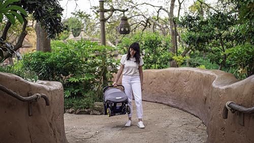 Image of Doona Baby Car Seat & Travel Stroller Forest Grey -Convertible Infant Car Seat, Carry Cot and Pram with 5 Point Safety Harness - Ergonomic Pushchair and Travel System - Latch Base Sold Separately*