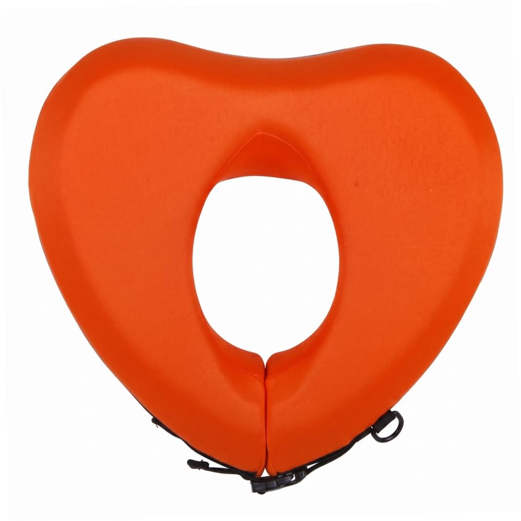 Swimming Belt, Heart-Shape Safety Adult Swimming Ring Buoyancy Aid - Non-Inflatable Foam, xl Orange - Belt Adults