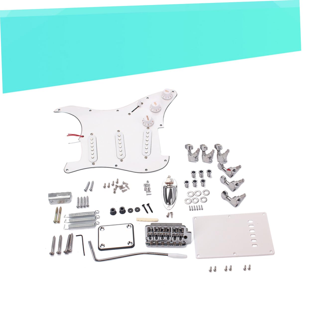 ERINGOGO Complete Electric Guitar Kit Diy Guitar Kit Bridge Potentiometers Pickups