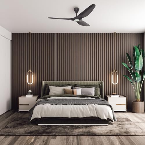 Image of Big Ass Fans Haiku L 60 inch Smart Ceiling Fan with LED Light, Whisper-Quiet Indoor Ceiling Fan, WiFi App Control, Alexa & Google Compatible, Black