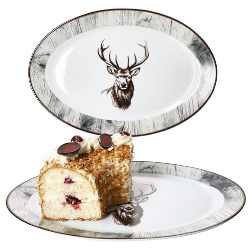 MamboCat Alois 2er Set Servierplatte oval I (LxB) 35,5x24,3cm |...