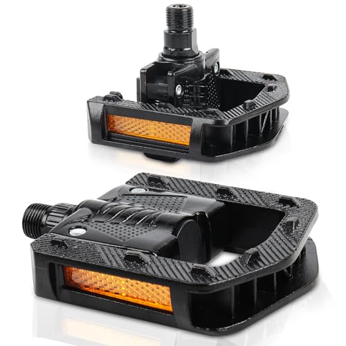 Folding Bike Pedals, Mountain Bike Pedals CNC Aluminum Bicycle Flat