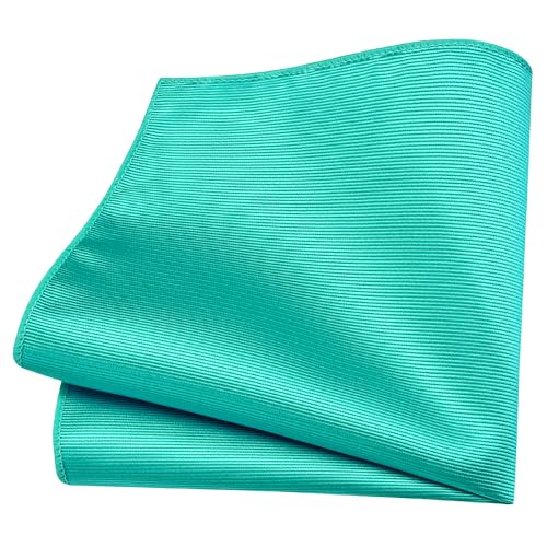 Image of Branduce 3.15 inch(8cm) Solid Formal Tie and Pocket Square Plain Necktie Lapel Pin and Tie Clip Set for Men