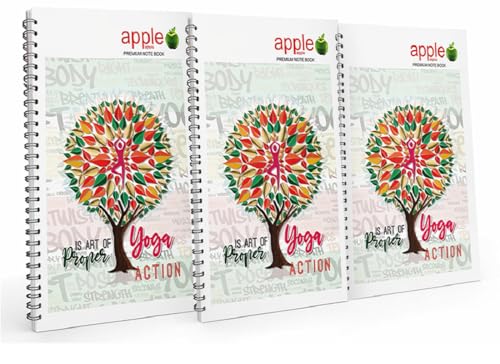 Image of Suman Enterprises Spiral Notebook Set of 3 A4 Size 400 Pages Each Ruled Pages Durable Cover Office School College Writing Notebooks | (3, A4 Size-400 Pages)