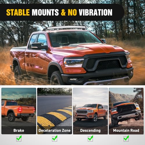 Image of Nilight 52 inch Curved Light Bar Bracket for RAM 2010-2018, 1500 Classic 19-24