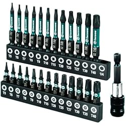 Facoow 26PCS Impact Torx Bit Set (T5-T40/TT7-TT40), Magnetic Torx Bits | 1