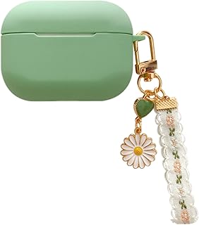 Capa para fone de ouvido BT compatível com Air-Pods-Pro-3 Caixa protetora de silicone macia para absorção de choque com chaveiro Tampa do fone de ouvido BT,Capa do fone de ouvido,Capa para fone de ouvido com absorção de choque,Caixa protetora de silicone macio,com chaveiro