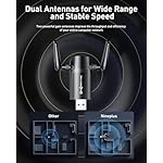 Wireless USB WiFi Adapter for PC - Nineplus 1300Mbps Dual 5Dbi Antennas 5G/2.4G WiFi Adapter for Desktop PC Laptop Windows11/10/8/7/Vista/XP, Wireless Adapter for Desktop Computer Network Adapters - Image 5