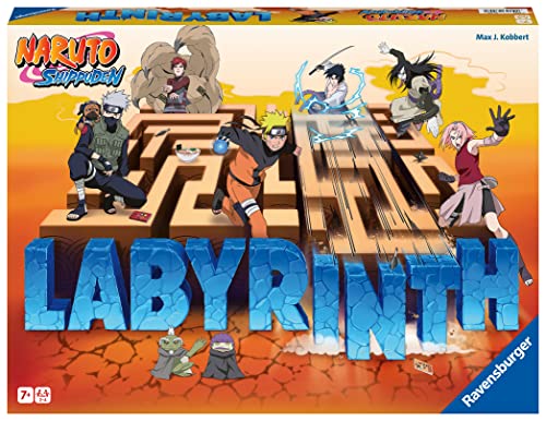 Ravensburger - Le Grand Classique des Jeux de société - Labyrinthe Naruto - Jeu de Plateau - Enfant et Famille - De 2 à 4 Joueurs à partir de 7 Ans - Mixte - 27350 -...