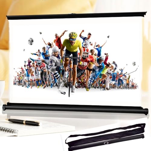 Pantalla manual retráctil para proyector 20 a 50 pulgadas