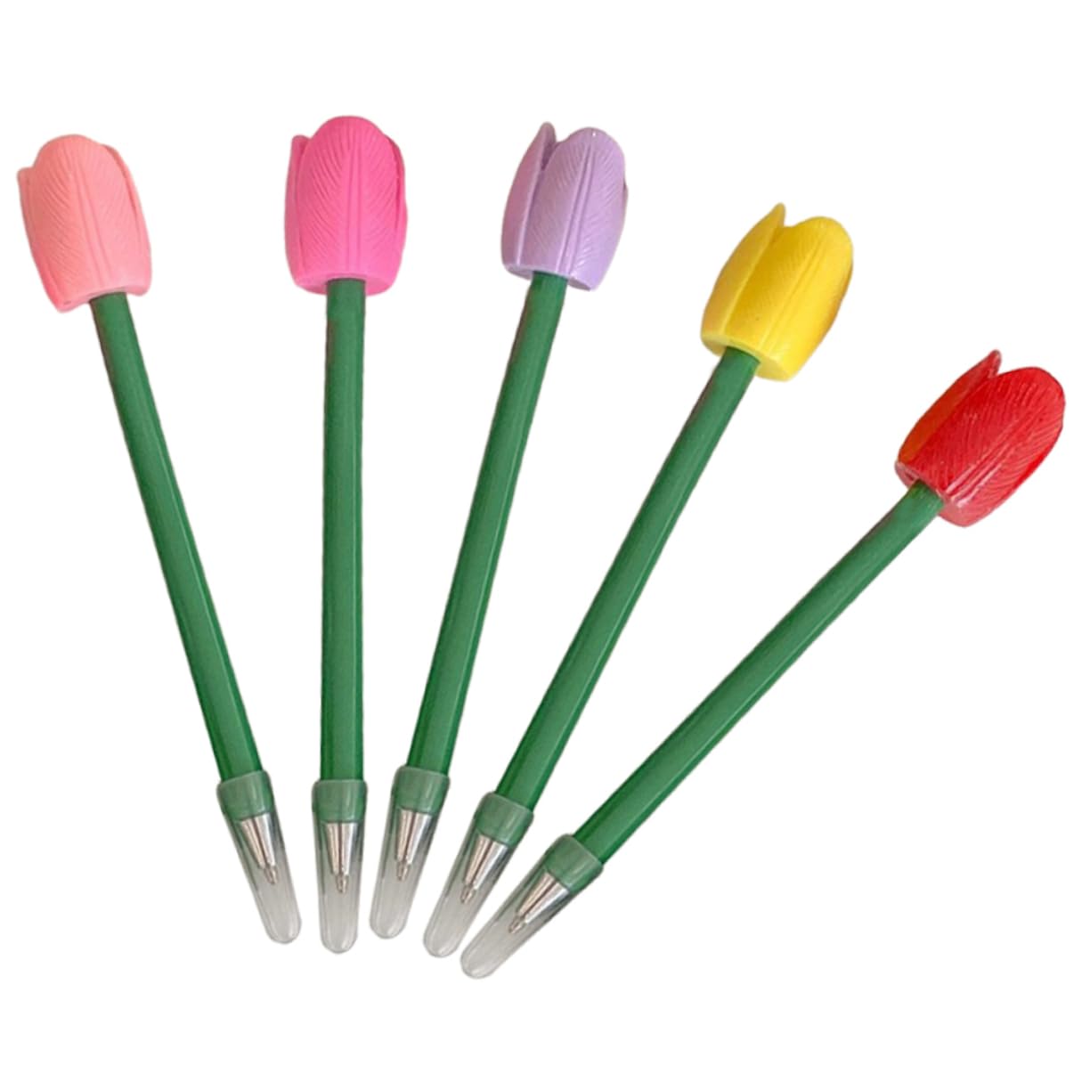 VILLCASE 3 Set Penna A Tulipano Simulata Note Penna A Punta Fine Evidenziatori Penne Gel Nere Punta Fine Penne A Inchiostro Fantastici Gadget Pastello Marcatore Gel Punto Plastica 5 Pezzi*3