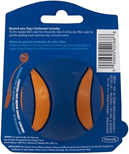 chuckit ultra squeaker ball medium