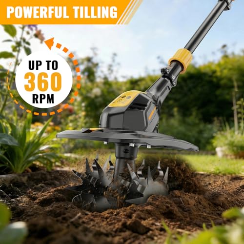HEINPRO 20V Cordless Electric Tiller