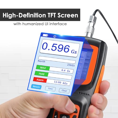 Medidor Gauss Recargable con Sonda Hall ±1% Precisión miniatura 4