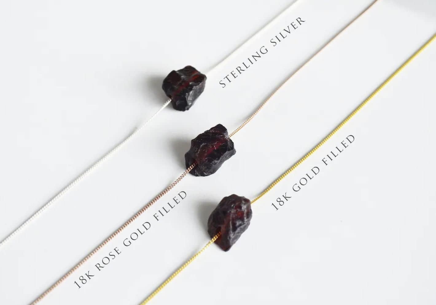 Susabella Raw Crystal Necklace, Raw Stone Layering Jewelry, Boho Pendant, Healing Crystals