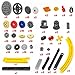 BrickBounty 235 Pcs Technical-Part Compatible with Technic Building Block Set, Gears axles Beams turbines Pulleys and pins, MOC Replacement Kit for Technical Building Blocks