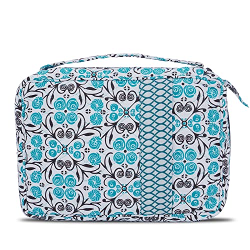 Image of DIWI Quilted Cotton Bible Cover Bible Case Book Bag Large Sizes 10 X 7 X 2.75 Inches (C1 Green Lollipops, Large)